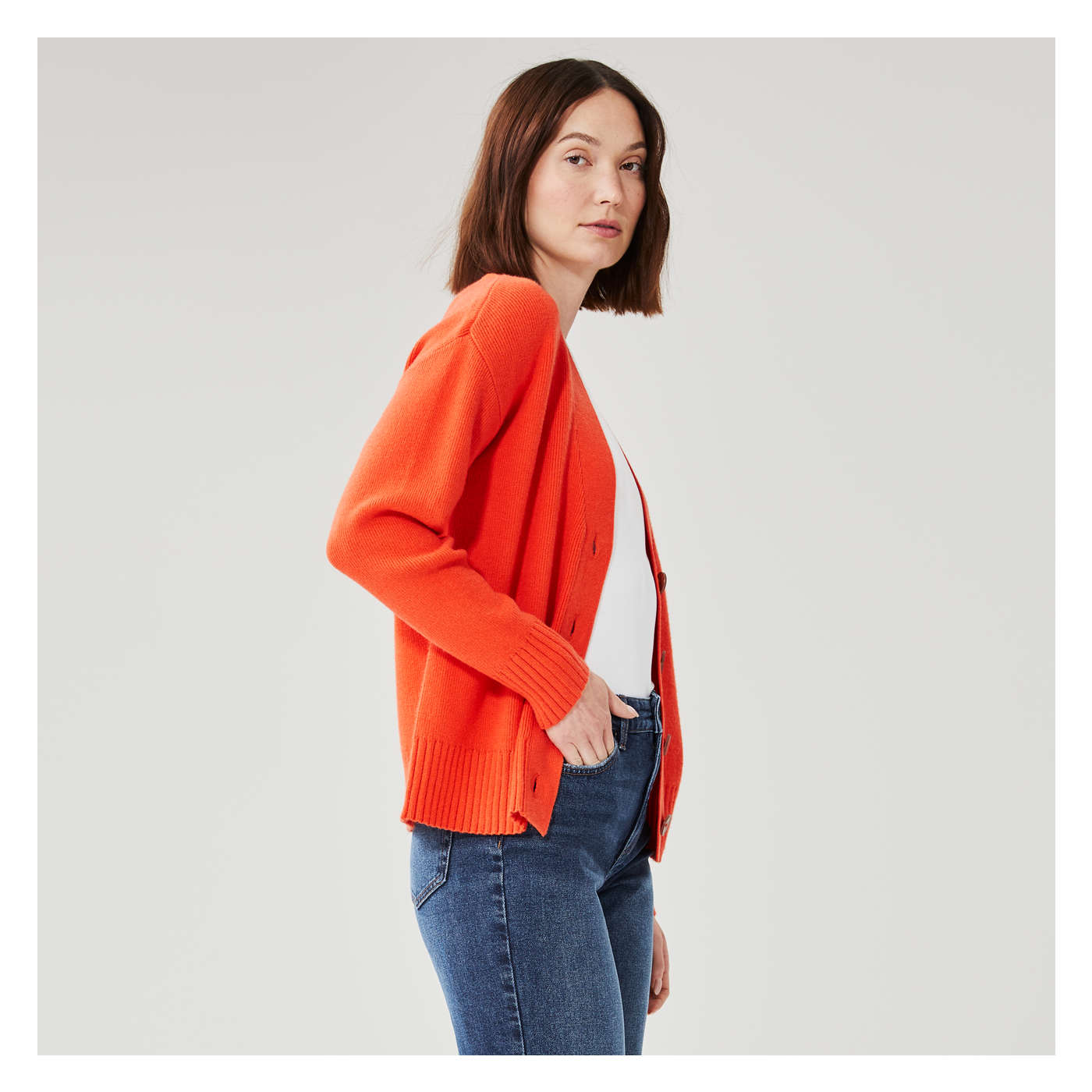 Neon hotsell orange cardigan